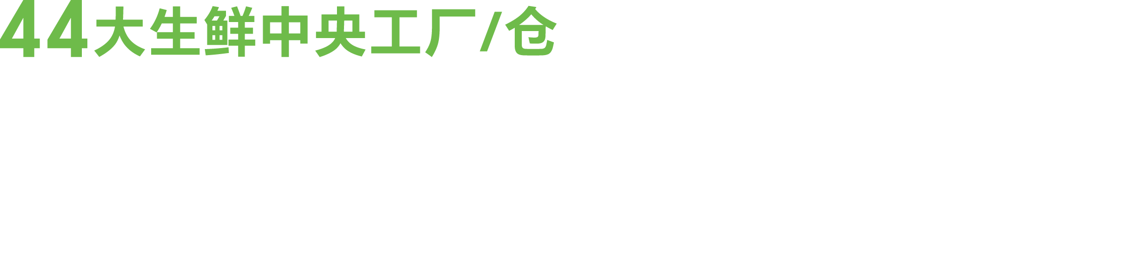 彩食鲜全国43大中央生鲜工厂仓
